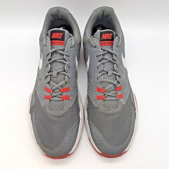 Nike Air Max Crusher 2 Sneaker 719933-009 Men's 13 Cool Grey/White/Red Challenge - Picture 5 of 11